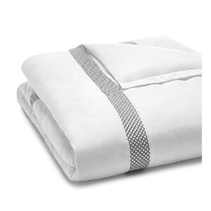 Hudson Park Collection 500TC Embroidered Geo Duvet Cover, Twin - Exclusive